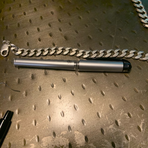 20’ Mens Cuban Link Sterling Silver Chain - Picture 2 of 4